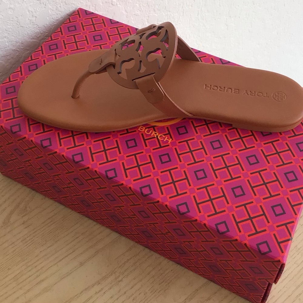 Tory Burch Miller Leather Sandals-New In Box With Dust Bag - Picture 6 of 14